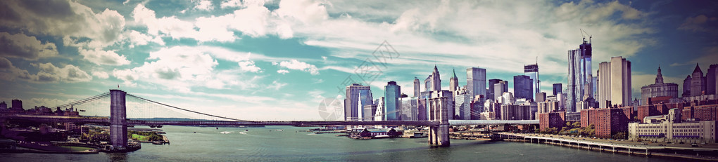纽约布鲁克林大桥的全图片