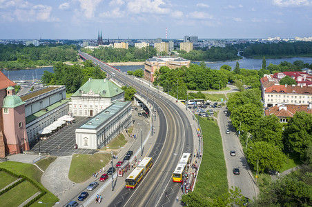 华沙的Vistula河图片
