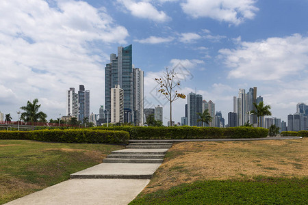 巴拿马城市中心公园的景象图片