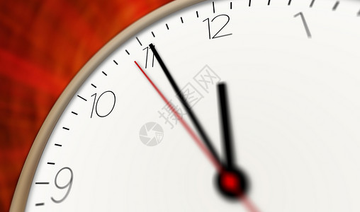 现代风格时钟3D插图带有大数字的计时器图片