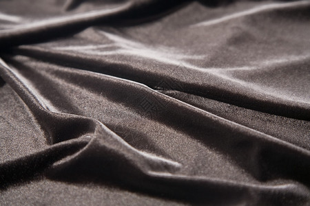 优雅和柔软黑织物折图片