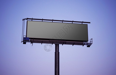 大格式的广告牌标志空白的大广告牌背景图片