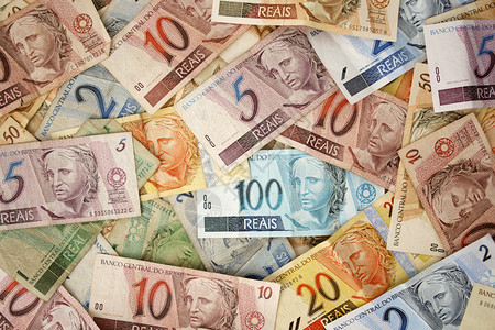 Reaisreal巴西货币背景图片