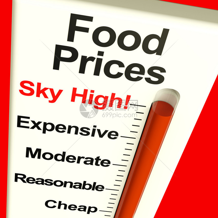 食品价格高监测器显示昂图片