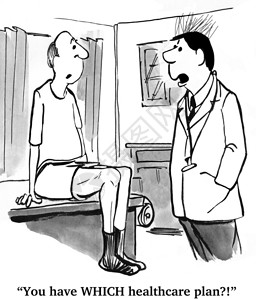 医疗卡通医生不喜欢患者的图片