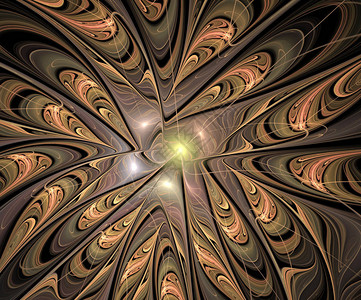 抽象的多色螺旋折形图案计算背景图片