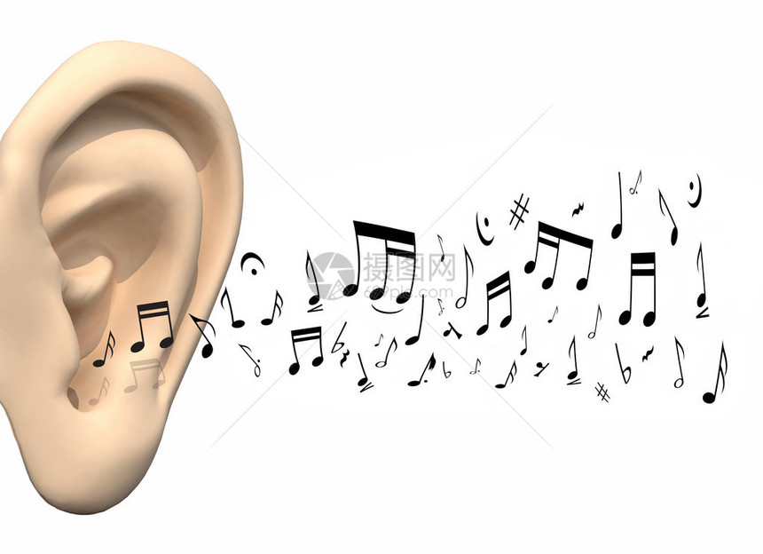 大耳朵和音乐符来图片