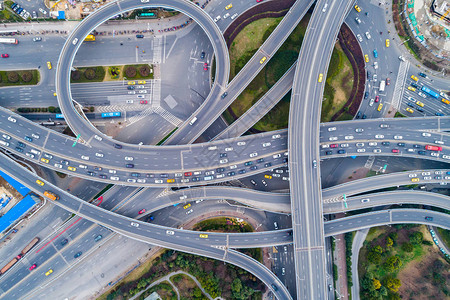 大型公路交叉路背景图片