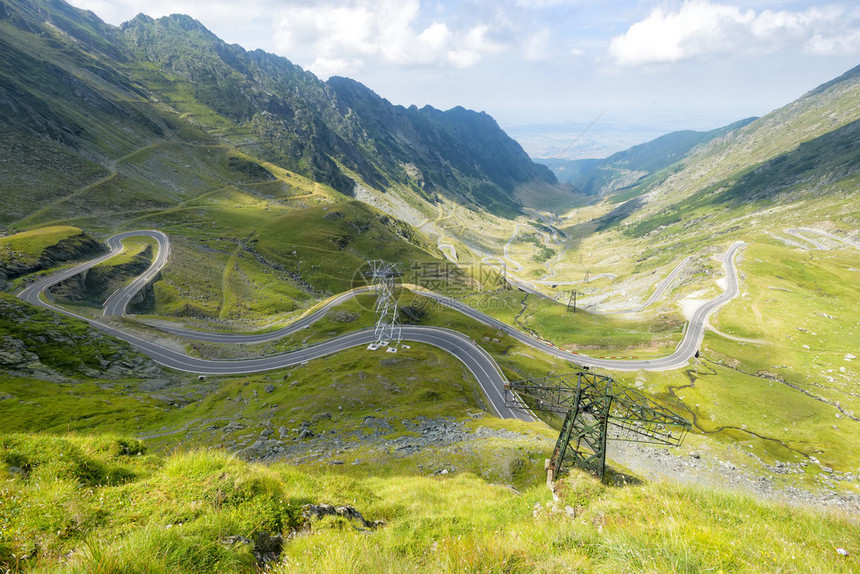 夏时的Transfagarasan路图片