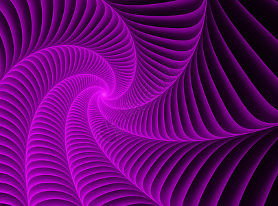 具有对称线的流动紫色分形螺旋图片