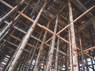 木结构建筑结构建筑工地业脚手架图片