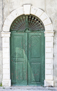科尔丘拉的传统老门图片