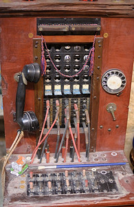 旧电话交换机背景图片
