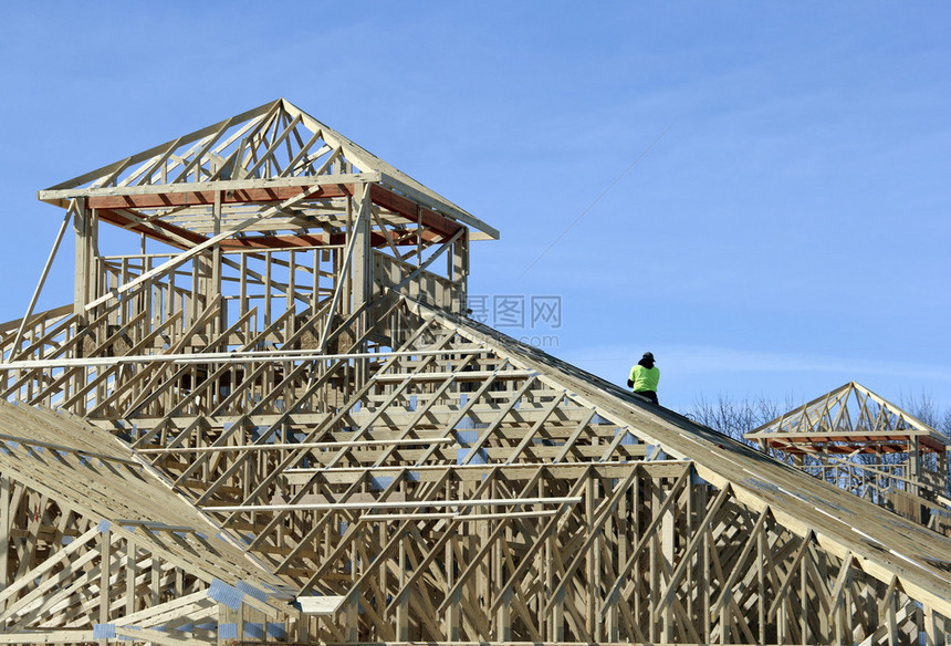 建筑工程结构的建筑工人图片