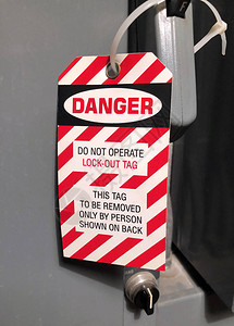 锁定排除危险标签装在电背景图片