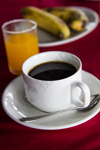早餐用咖啡和橙汁图片