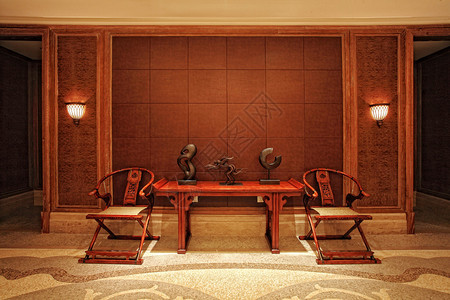 中华古典酒店内部的建图片