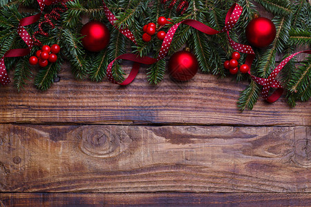 圣诞和新年背景旧谷仓木头背景图片