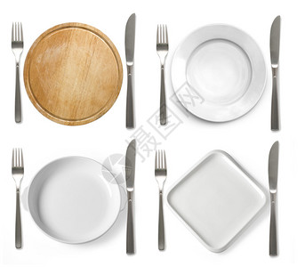带有餐刀和叉子的不同板图片