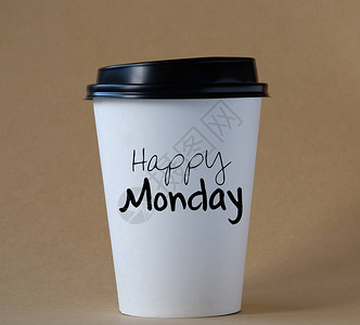 星期一快乐今天咖啡上背景图片