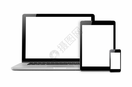 笔记本电脑平板电脑和移动电话图片