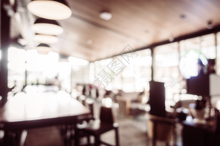 摘要咖啡店咖啡厅和餐馆内背景模糊图片