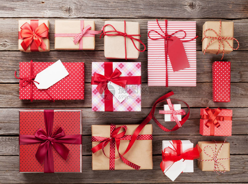 圣诞或情人节日礼品盒图片