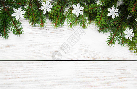 圣诞节假日背景木制桌图片
