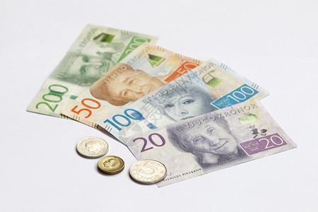 瑞典货币2050100200瑞典克朗图片