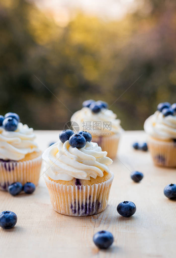 柠檬蓝莓蛋糕图片