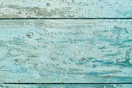古老的式木质纹理漆成绿色蓝色的墙壁开裂的油漆用于设计的垃圾彩图片