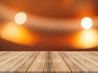 在模糊的背景前的木板空桌子在咖啡店模糊的透视棕色木材可用于展示或蒙太奇您的产品展示产品的模型背景图片