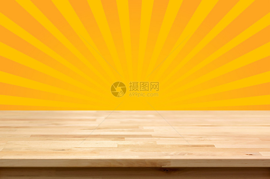 黄日晒或辐射背景上顶的木板可用于显图片