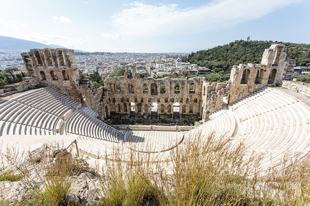 雅典希腊欧洲雅典HerodesAtticus古希腊剧院O图片
