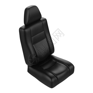 座套3d使黑色皮革汽车座椅在设计图片