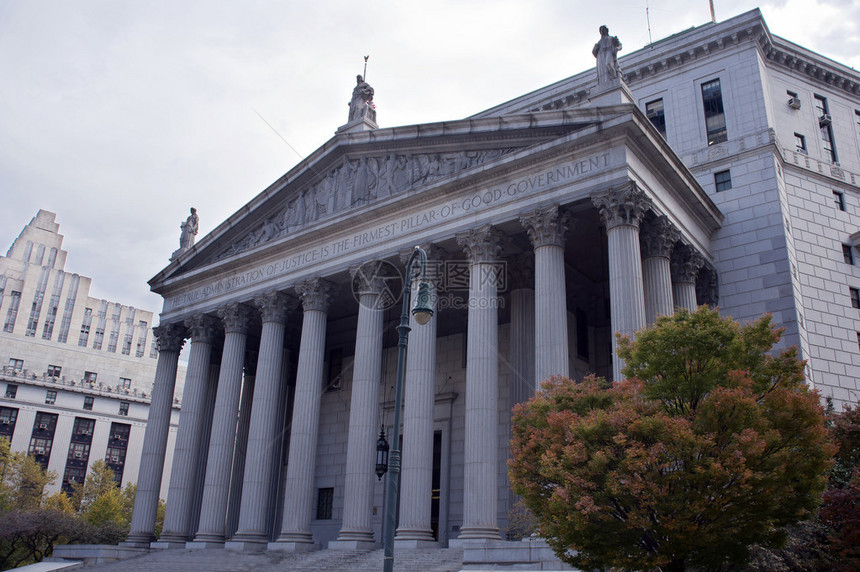 纽约州最高法院大楼原名纽约县法院图片