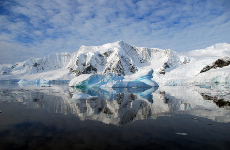 南极洲阳光明媚的风景图片