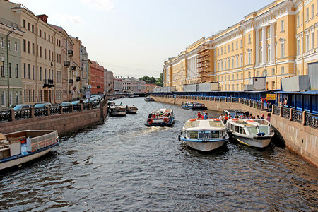 圣彼得堡运河流航图片