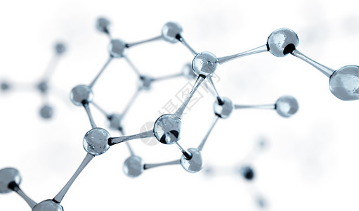 分子模型说明背景图片