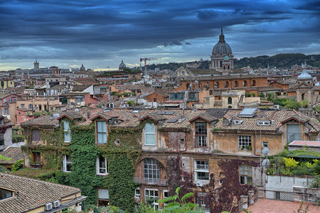 罗马的全景从PincioPromenade图片