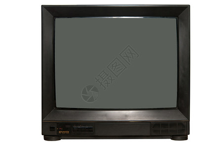 白色复古电视背景图片
