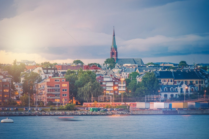 奥斯陆挪威海滨奥斯陆市的一部图片