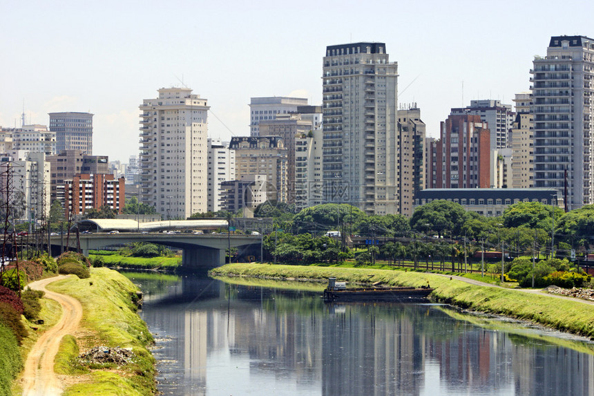 城市和河流巴西圣保罗图片