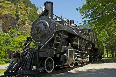 老西部蒸汽机车历史铁路机车博览会美国华盛顿州图片