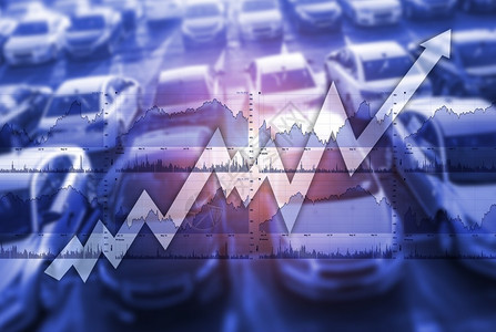 全球快速增长的汽车销售市场概念照片说明图片