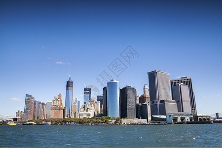 纽约曼哈顿从渡轮图片