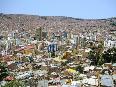 玻利维亚首都拉巴斯LaPaz从图片