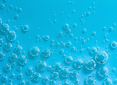 有泡的蓝色抽象水宏图片