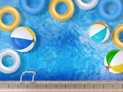 浮子3D提供游泳池上面有海设计图片