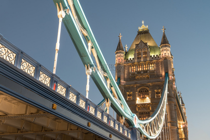 伦敦英国黄昏塔桥的美图片
